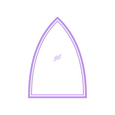 Buildings Fixed Windows Gothic Outline Drawing Svg Vector, Free Vectors File